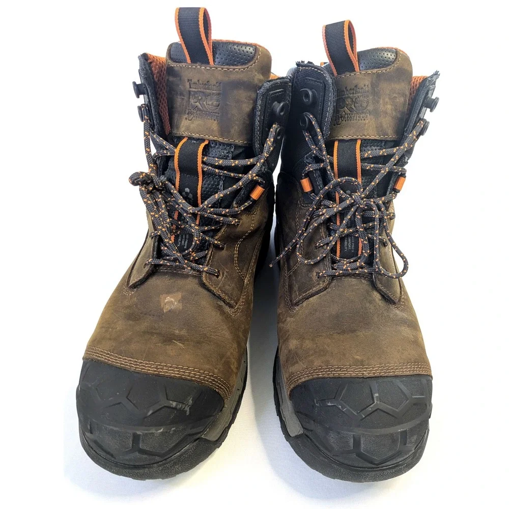 Timberland PRO Mens 14M Brown Composite Toe Work Boots TB0A63FYEM4 Anti-Fatigue